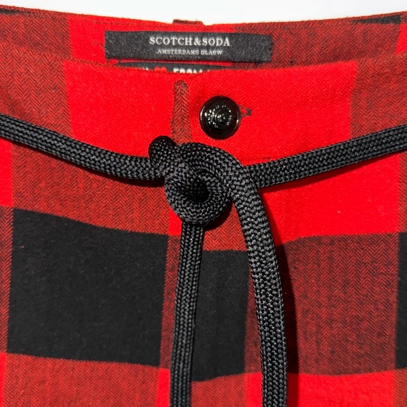 SCOTCH AND SODA Checked Tailored Pants with Tie-Up S - Picture 6 of 7